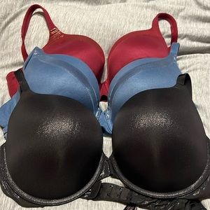 3 Victoria Secret’s Bras. Excellent used condition. Size 38D.